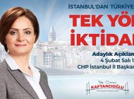 CHP İstanbul İl Başkanlığı Adaylığında İlk Açıklama Yapılıyor
