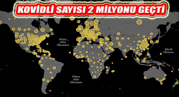 Dünya Geneli Kovid Tanılı Vaka Sayısı 2 Milyonu Aştı