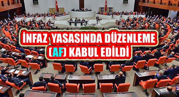 İnfaz Yasası Düzenlemesi Teklifi TBMM’de Kabul Edildi