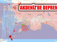 Muğla Marmaris Açıklarında Akdeniz’de Deprem