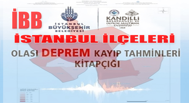 İstanbul İlçeleri Deprem Kayıp Tahmini Kitapçığı