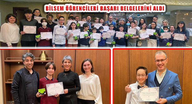 İstanbul BİLSEM Başarılı Öğrencilerine Başarı Belgesi Verdi