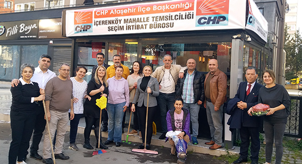 CHP İçerenköy Mahallesi Seçim İrtibat Bürosu Açılışa Hazır