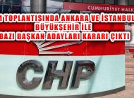 CHP PM Toplantısında Bazı Belediye Başkan Adayları Belirlendi
