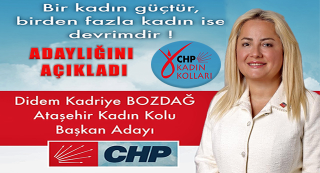 CHP Ataşehir Kadın Kolları Başkanlığı Kongresi Adayları Belli Oluyor