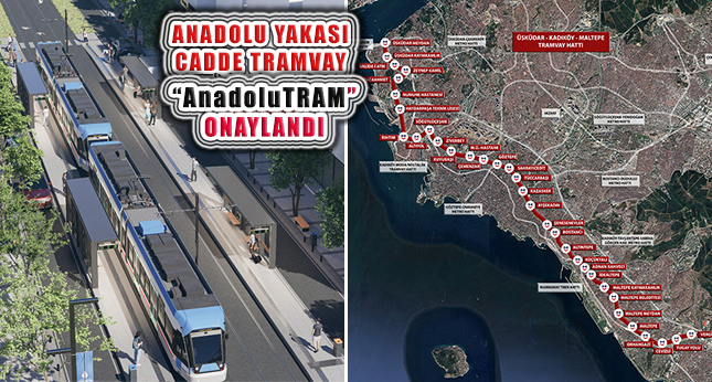 Üsküdar Kadıköy Maltepe Tramvay Hattı ‘AnadoluTRAM’ Onay Aldı