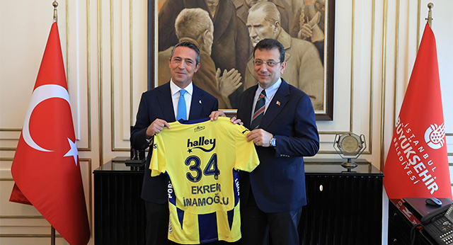 Ekrem İmamoğlu, Fenerbahçe Başkanı Ali Koç ve Yönetim Kurulunu Ağırladı