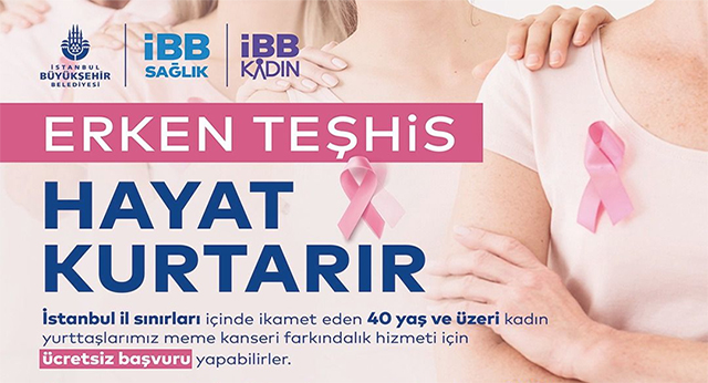 İBB, ‘Meme Kanseri Gözetim Hizmeti’ Bu Yıl da Ücretsiz Veriliyor