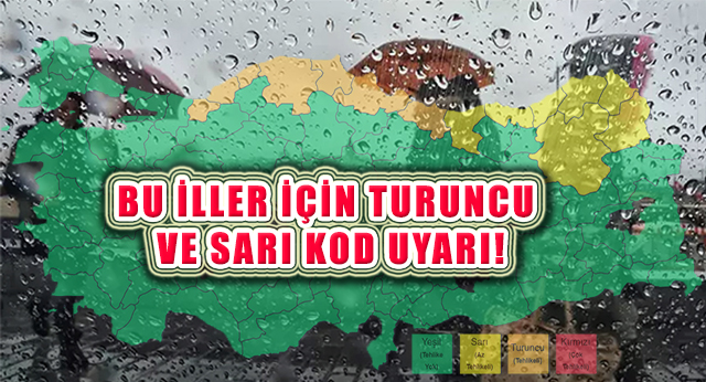 Yerel Kuvvetli Gök Gürültülü Sağanak Yağışlara Dikkat!