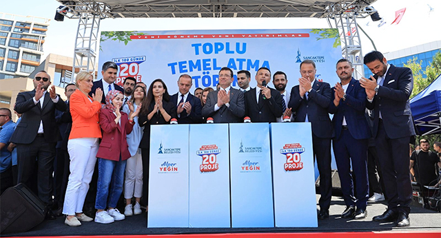 Sancaktepe Belediyesi 20 Proje için Toplu Temel Atma Töreni