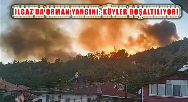 Çankırı Ilgaz Orman Yangını Büyüyor: 4 Köy Tahliye Edildi  