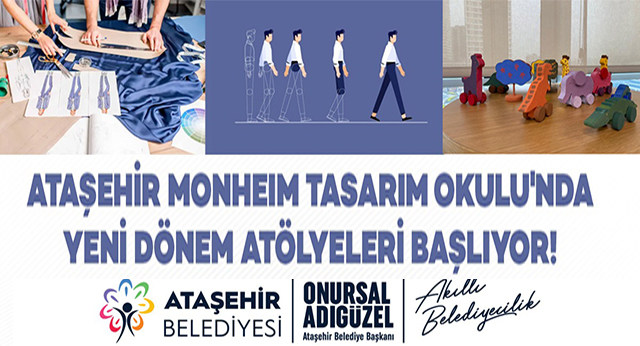 Ataşehir – Monheim Tasarım Okulu Çocuk Sanat Atölye Kayıtları Başlıyor