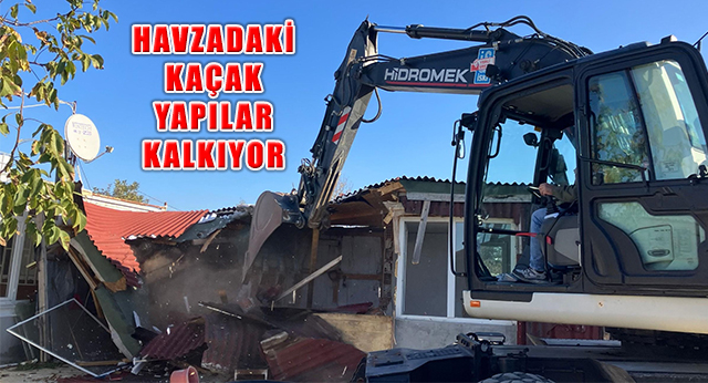 Büyükçekmece Baraj  Su Havzalarındaki 11 Kaçak Yapı Kaldırıldı