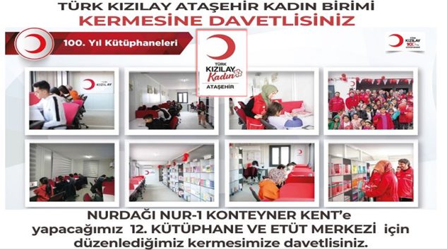 Türk Kızılay Ataşehir Kadın, Konteyner Kent’e Destek İçin Kermes Düzenliyor