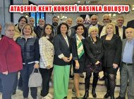 Ataşehir Kent Konseyi Gazetecilerle Buluştu