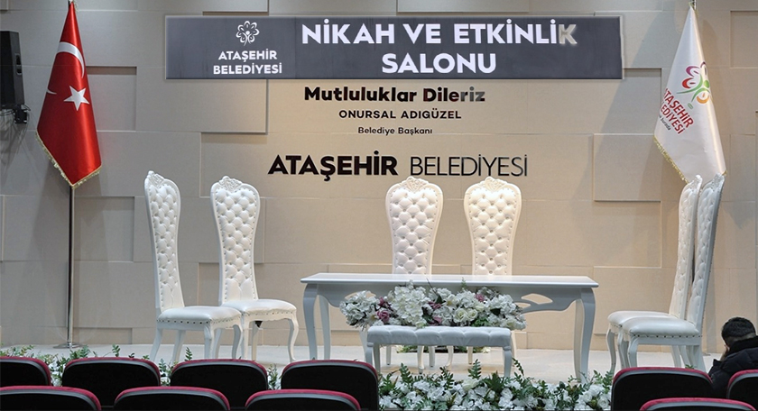 Ataşehir Belediyesi Yeni Nikâh Salonu Hizmette